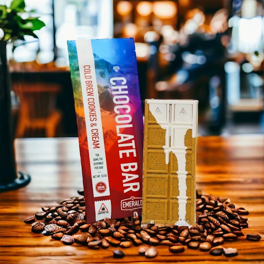 Emerald Elevation Cannabis Co - 300mg Full Spectrum, Cold Brew Cookies & Cream Chocolate Bar - 1