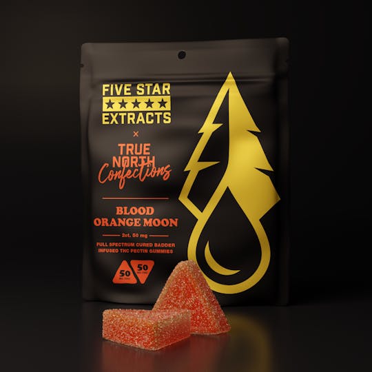 True North Collective MI - *NEW* Five Star x True North: Blood Orange Moon Gummies 100mg - 1