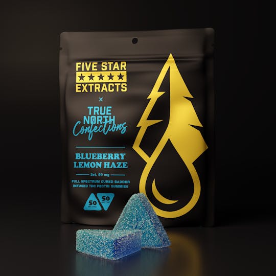 True North Collective MI - *NEW* Five Star x True North: Blueberry Lemon Haze Gummies 100mg - 1