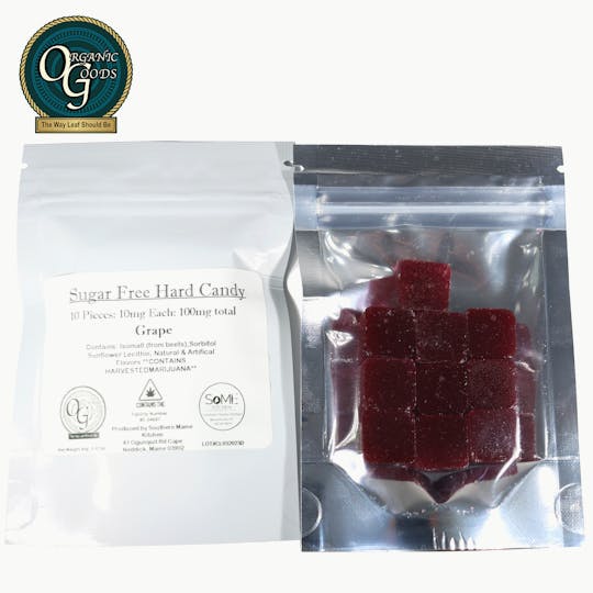 Organic Goods - Organic Goods Hard Candy Sugar Free Grape 100 MG - 1