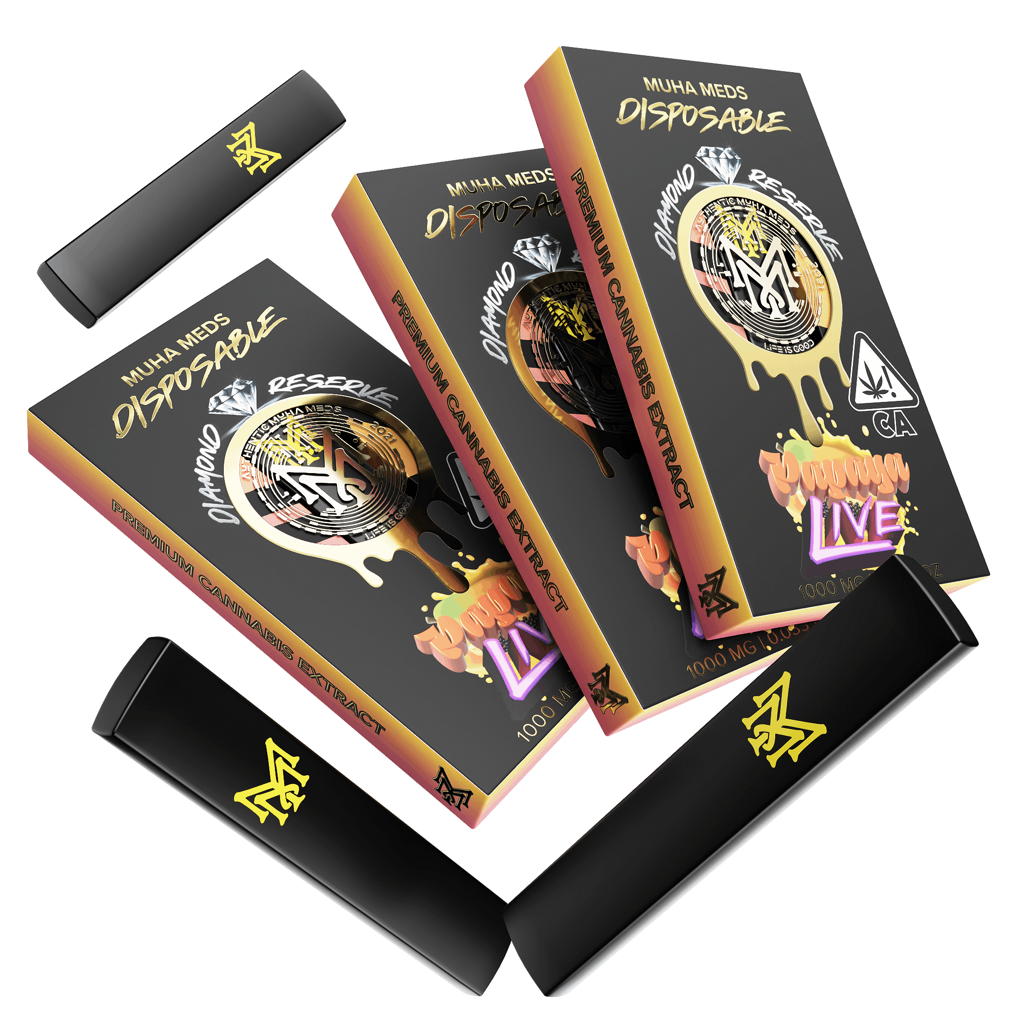 Papaya Live Melted Diamonds Dispo Muha Meds