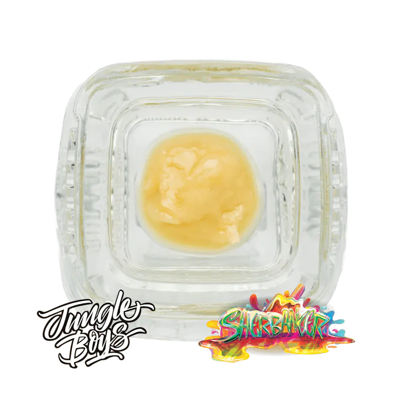 Jungle Boys Sherbanger - .5g Full Spectrum Live Rosin Batter concentrate