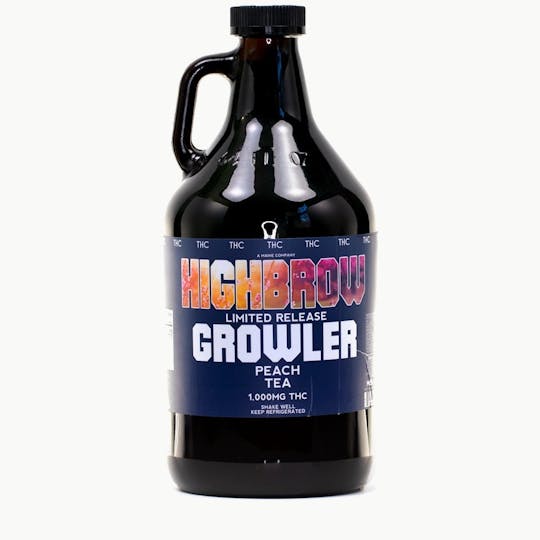 Highbrow - Highbrow Peach Tea Growler 1000mg - Medical - 1