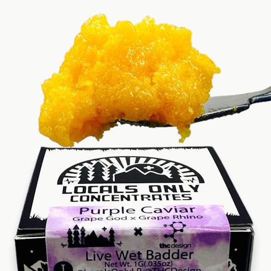 Locals Only Concentrates - Purple Caviar Live Wet Badder - 1