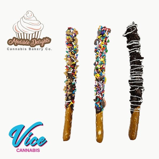 Vice Cannabis - Medible Delights: Chocolate Dipped Pretzel 25mg - 1