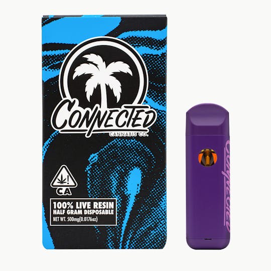 Connected Cannabis Co. - 100% Live Resin Disposable - Lemon Cherry Gelato - 1