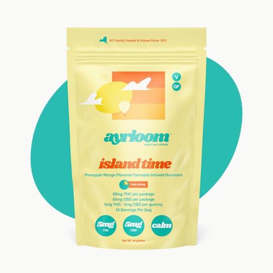 ayrloom - Ayrloom | Pineapple Mango "Island Time" | 1:1 | 5MG THC : 5MG CBD 10 Pack - 1
