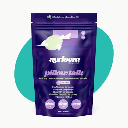 ayrloom - Ayrloom | Blueberry Lavender "Pillow Talk" | 2:1 | 10MG THC : 5MG CBN 10pk - 1