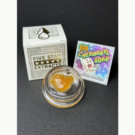 True North Collective MI - Five Star Extracts: Chernobyl Soap - 1 Gram Nug Run Sugar Sauce - 1