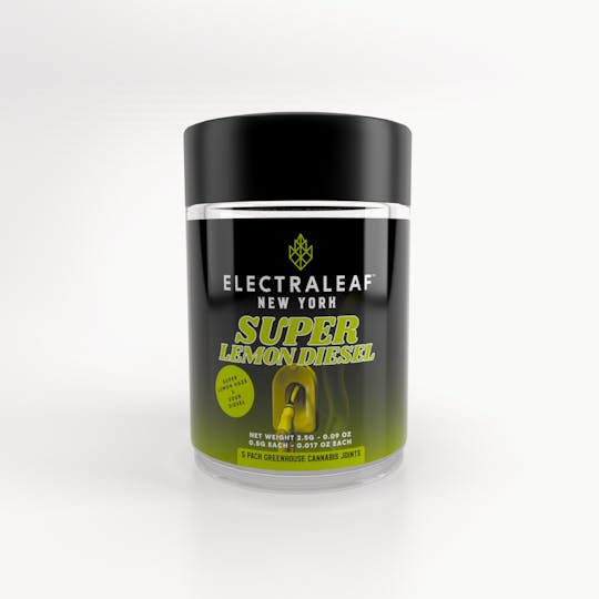 Electraleaf New York - Super Lemon Diesel - Pack of 5 Pre-Rolls Joints - 1