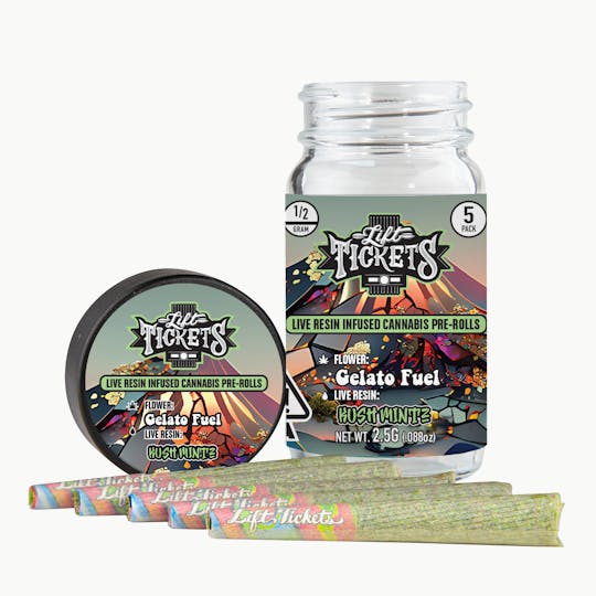 Lift Tickets - Gelato Fuel x Kush Mintz - Infused Pre-Roll 5-Pack - 1