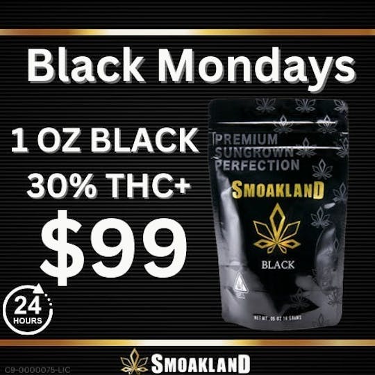 Smoakland - Black Monday: 1OZ Black | $99.99 - 1