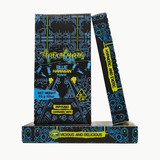 Apocalypze - Blue Hawaiian - Liquid Diamond Vape - 0.5 gram Disposable - 1
