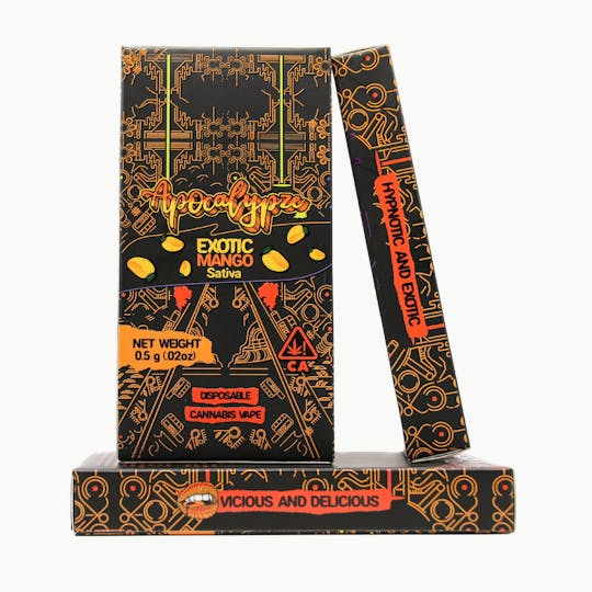 Apocalypze - Exotic Mango - Liquid Diamond Vape - 0.5 gram Disposable - 1