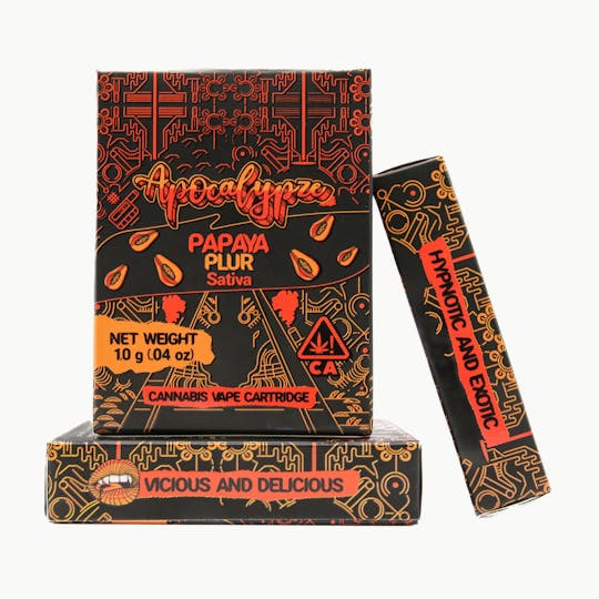 Apocalypze - Papaya Plur - Liquid Diamond Vape - 1 g Cart - 1
