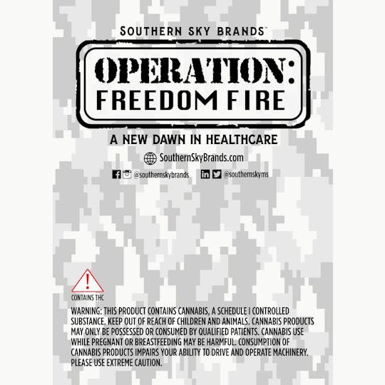 Southern Sky Brands - Operation Freedom Fire 3.5g - Blue Apricot Sherbert - 1