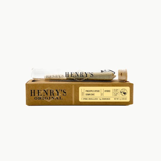 Henry's Original - 1g Single Pre-Roll- Pineapple Upside Down Cake - 1