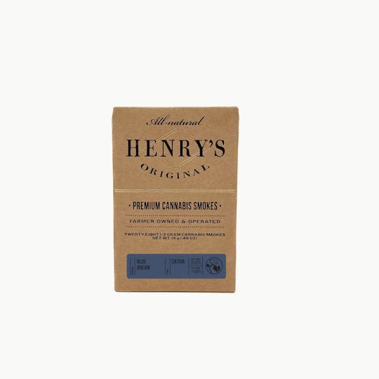 Henry's Original - 14g Total 28-Pack Pre-Rolls (.5g each) - Blue Dream - 1