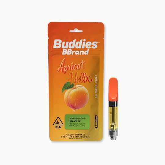 Buddies Brand - BBrand Apricot Helix 1g Vape Cart - 1