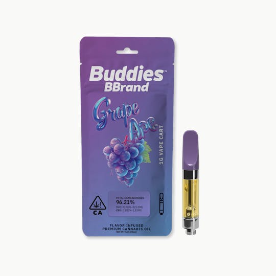 Buddies Brand - BBrand Grape Ape 1g Vape Cart - 1