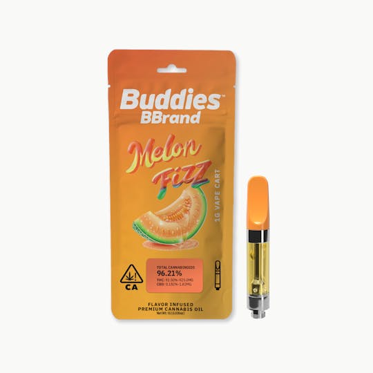 Buddies Brand - BBrand Melon Fizz 1g Vape Cart - 1