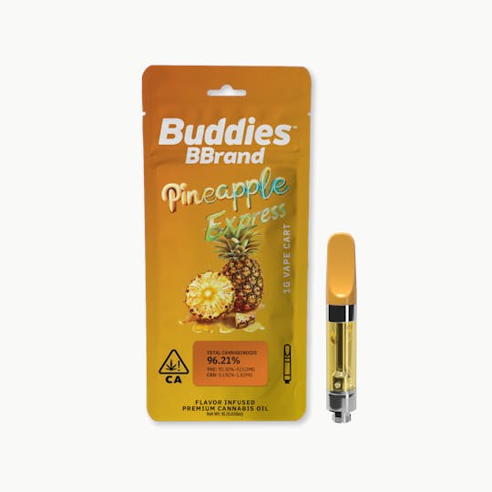Buddies Brand - BBrand Pineapple Express 1g Vape Cart - 1