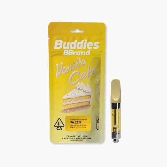 Buddies Brand - BBrand Vanilla Cake 1g Vape Cart - 1