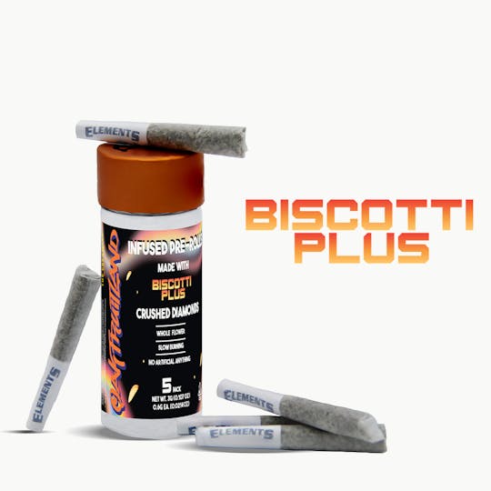 Oakfruitland (OFL) - Infused Pre-rolls - Biscotti Plus 5pk 3g - 1