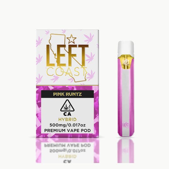 LEFT COAST - Pink Runtz- CDT- Premium THC Pod .5G - 1