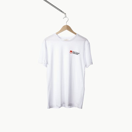 East Coast Cannabis - Live the Adventure T-Shirt - White - 1