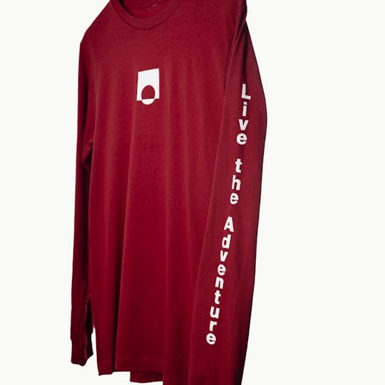 East Coast Cannabis - Live the Adventure Long Sleeve - Cardinal - 1