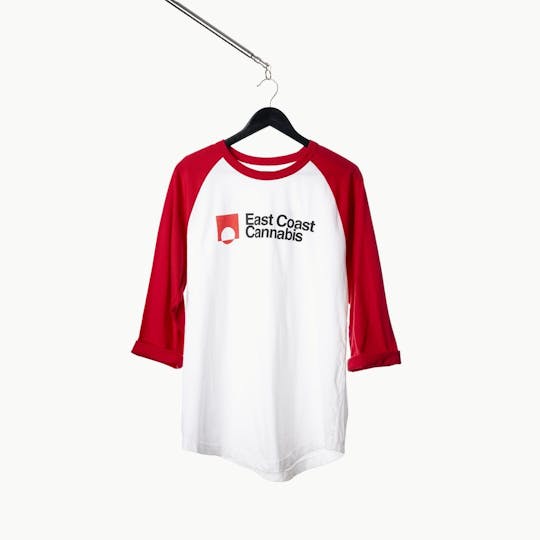 East Coast Cannabis - ECC Ragland Jersey Shirt - White/Red - 1