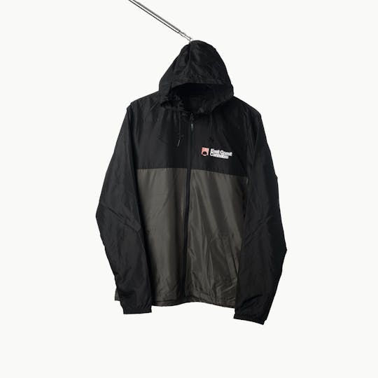 East Coast Cannabis - ECC Logo Windbreaker - Black/Grey - 1