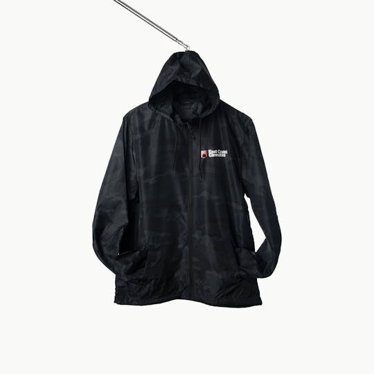 East Coast Cannabis - ECC Logo Windbreaker - Black Camo - 1