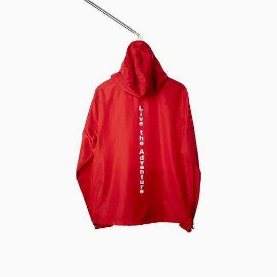 East Coast Cannabis - Live the Adventure Windbreaker - Red - 1