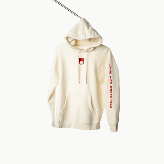 East Coast Cannabis - Live the Adventure Hoodie - Bone - 1