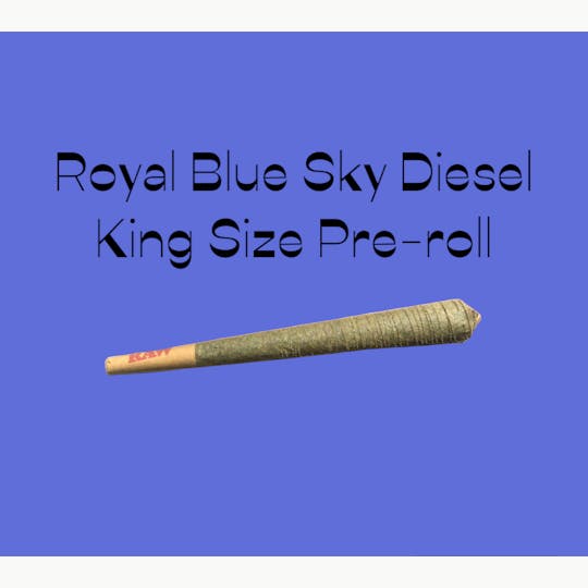 Daedalus Craft Cannabis - Royal Blue Sky Diesel Pre-Roll w/ Rosin & Kief Coating - King Size - Single - 1