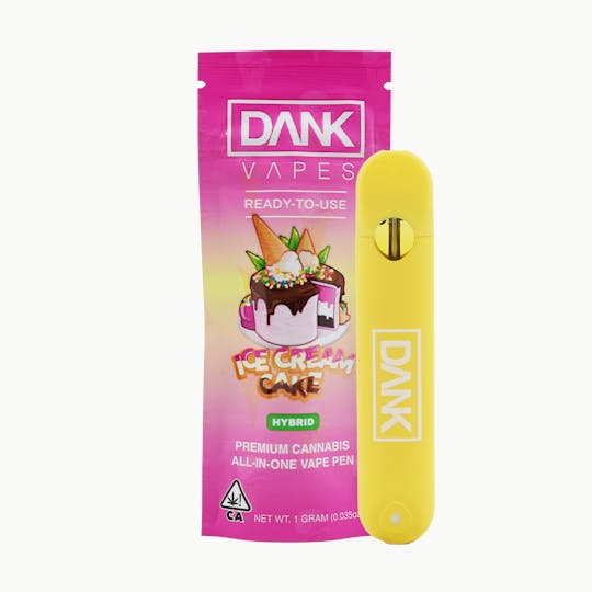 DANK - ICE CREAM CAKE - 1G ALL-IN-ONE DISPOSABLE VAPE PEN - 1