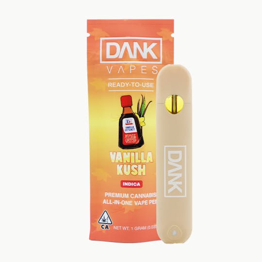DANK - VANILLA KUSH - 1G ALL-IN-ONE DISPOSABLE VAPE PEN - 1