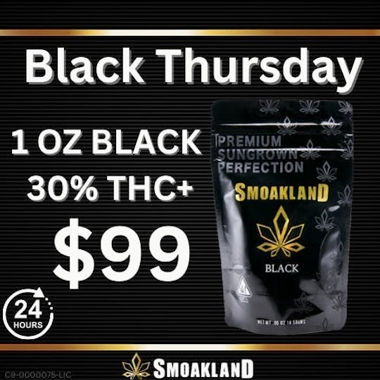 Smoakland - Black Thursday: 1OZ Black | $99.99 - 1