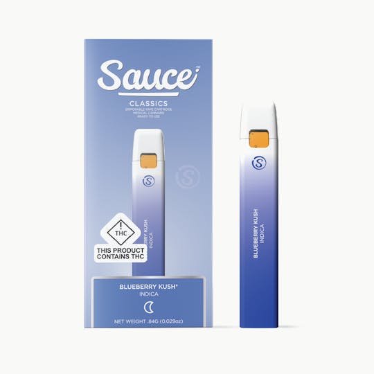 Sauce. - Sauce Essentials - Blueberry Kush - 0.84G AIO (OH) - 1