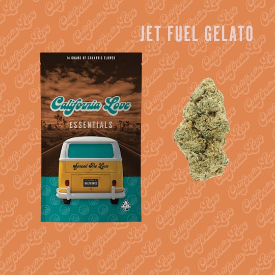 California Love - 1/2oz Essentials | Packaged Flower | Jet Fuel Gelato | 14.0g - 1