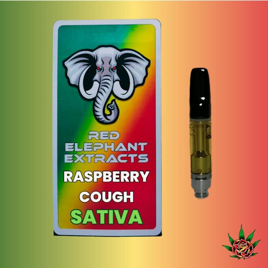 Eden Rose Processing - Red Elephant Cart 1g - Raspberry Cough (Sativa) - 1