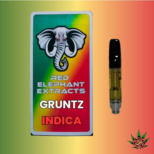 Eden Rose Processing - Red Elephant Cart 1g - Gruntz (Indica) - 1