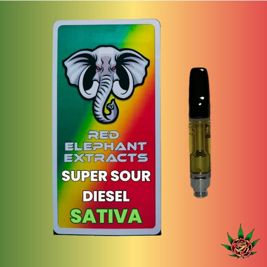 Eden Rose Processing - Red Elephant Cart 1g - Super Sour Diesel (Sativa) - 1