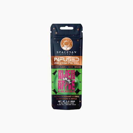 Spaceman Cannabis - Spaceman - 1g Resin Infused Pre-Roll - Alien Apple Kush - 1