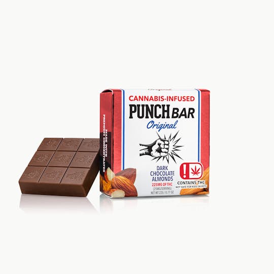 Punch Edibles & Extracts - Dark Chocolate Almond PunchBar 225mg (OK) - 1