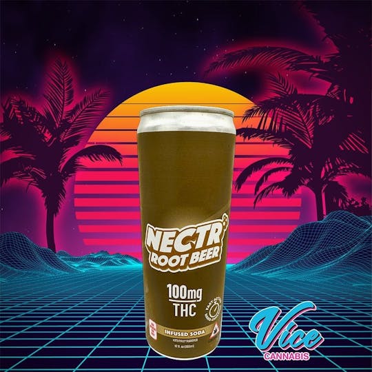 Vice Cannabis - Nectr Infused Root Beer Soda: 100mg THC - 1