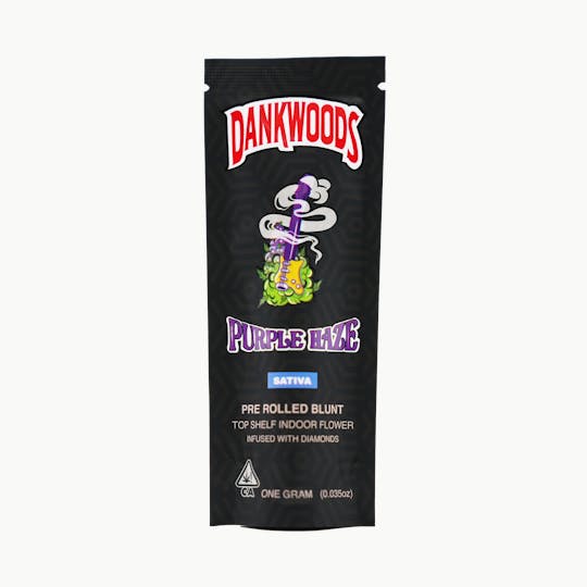 DANK - DANKWOODS - PURPLE HAZE - 1G INFUSED PRE ROLLED BLUNT - 1