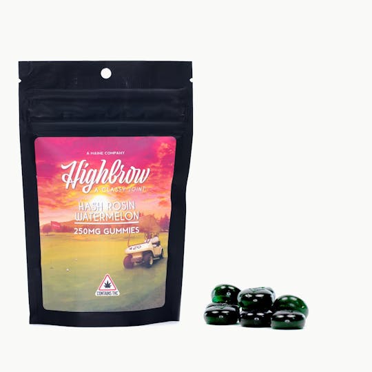 Highbrow - Highbrow Hash Rosin Watermelon Punch Gummies 250mg - 1